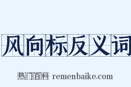 风向标反义词是什么意思的图片